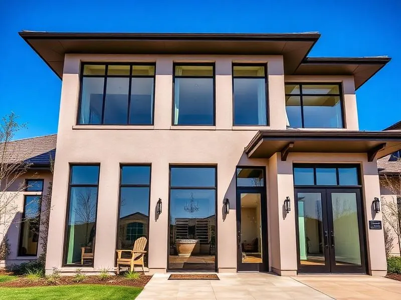 Hurricane impact rated aluminum patio door installed in Houston